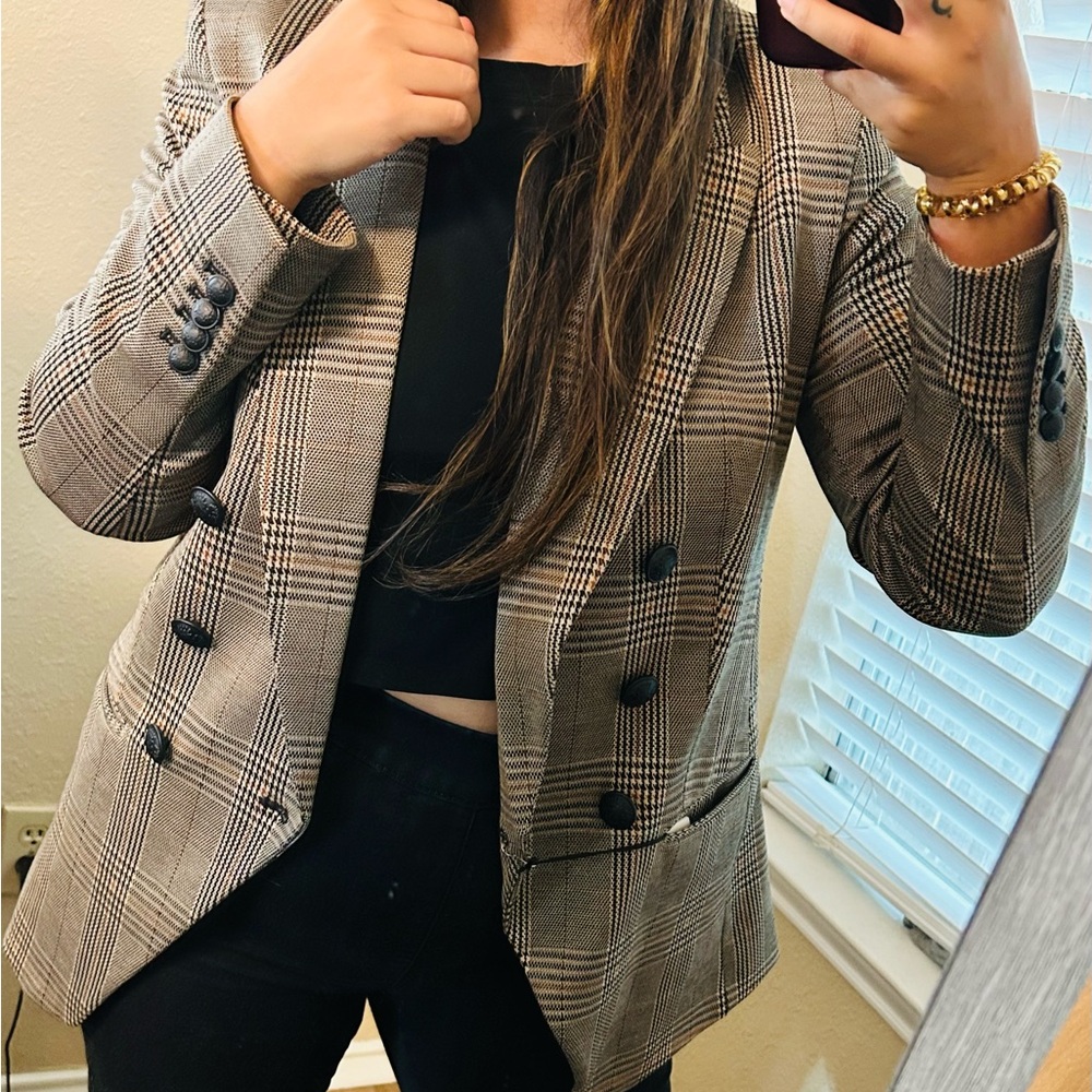 Women's Plaid Blazer